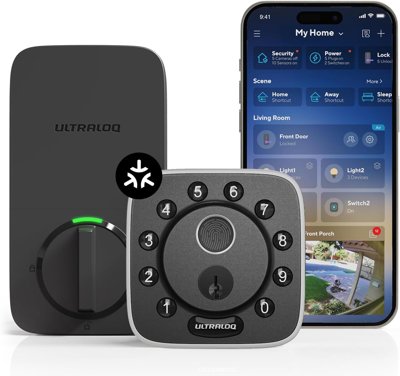 Ultraloq Bolt Fingerprint Matter Smart Lock