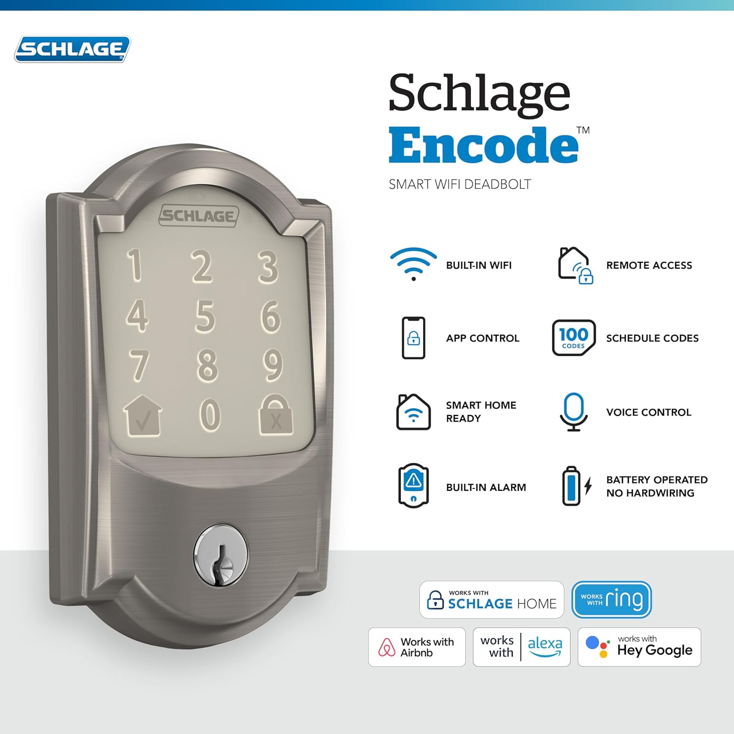Schlage Encode Smart Wi-Fi Deadbolt