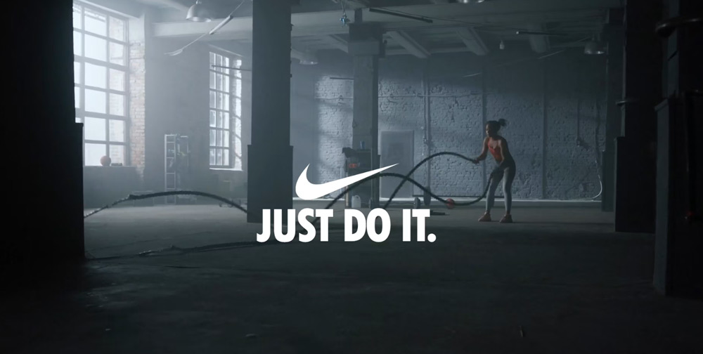 Image representing Nike's cultural branding, perhaps showing an athlete or the 'Just Do It' slogan.